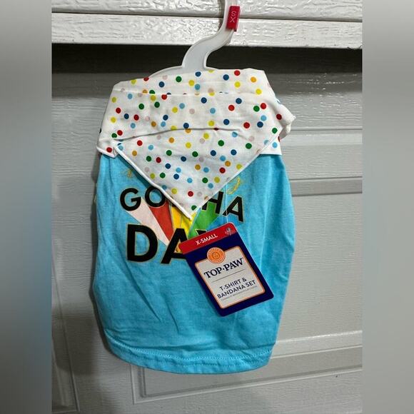 Top Paw® Birthday "Party Animal" Dog Tee & Bandana Set - XS - Picture 7 of 10